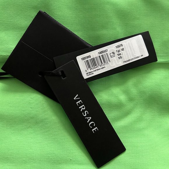 VERSACE Wide Leg Tailored Trousers Size IT42 or US 6 *NWT - Picture 3 of 3